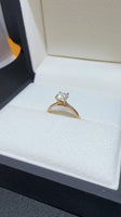 14K Rose Gold 6.5 mm Moissanite Solitaire Engagement Ring