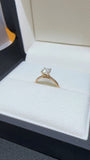 14K Rose Gold 6.5 mm Moissanite Solitaire Engagement Ring