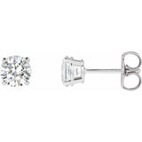 14K White Gold 1 CTW Natural Diamond Earrings