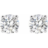 14K White Gold 1 CTW Natural Diamond Earrings