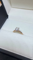 14K Rose Gold 6.5 mm Moissanite Solitaire Engagement Ring