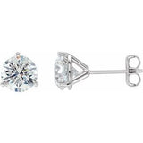 14K White Gold 2 CTW Natural Diamond Stud Earrings