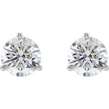 14K White Gold 2 CTW Natural Diamond Stud Earrings