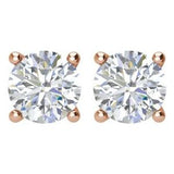 14K Rose Gold 1/2 CTW Natural Diamond Earrings