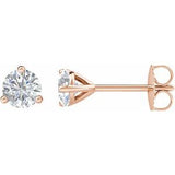 14K Rose Gold 1/2 CTW Natural Diamond Stud Earrings