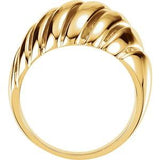 14K Yellow Gold Dome Ring