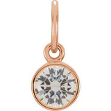 14K Rose Gold Posh Mommy?? Imitation Diamond Charm/Pendant