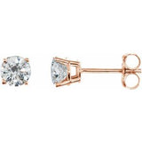 14K Rose Gold 1/2 CTW Natural Diamond Earrings