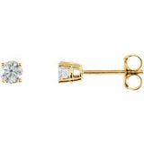 14K Yellow Gold 1/3 CTW Natural Diamond Earrings