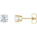 14K Yellow Gold 2 CTW Natural Diamond Earrings