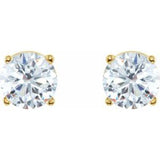 14K Yellow Gold 1/3 CTW Natural Diamond Earrings