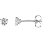 14K White Gold 1/4 CTW Natural Diamond Stud Earrings