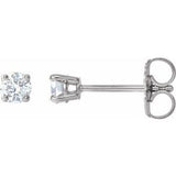 14K White Gold 1/5 CTW Natural Diamond Earrings