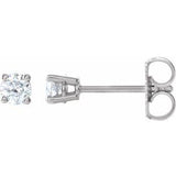 14K White Gold 1/4 CTW Natural Diamond Earrings