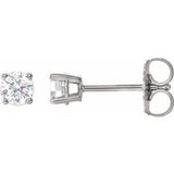 14K White Gold 1/3 CTW Natural Diamond Earrings