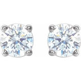14K White Gold 1/3 CTW Natural Diamond Earrings
