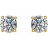 14K Yellow Gold 1/2 CTW Natural Diamond Earrings