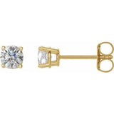 14K Yellow Gold 1/2 CTW Natural Diamond Earrings