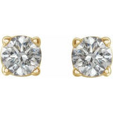 14K Yellow Gold 1/5 CTW Natural Diamond Earrings