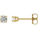 14K Yellow Gold 1/5 CTW Natural Diamond Earrings