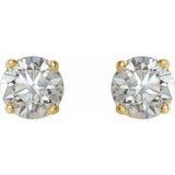 14K Yellow Gold 3/4 CTW Natural Diamond Earrings