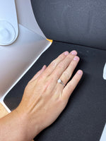 14K White Gold 6.5 mm Moissanite Solitaire Engagement Ring