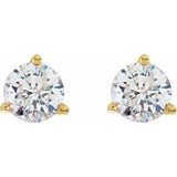 14K Yellow Gold 1/5 CTW Natural Diamond Stud Earrings
